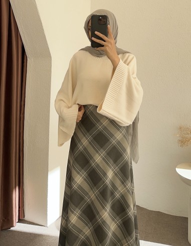 1038 Kabarık Etek KAHVERENGİ