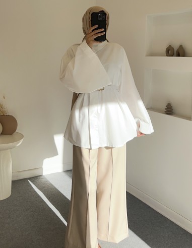 7051 Saten Takım KAHVERENGİ