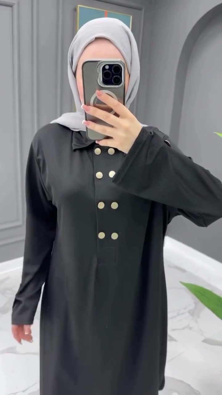 Yün Karışımlı Kaban SİYAH